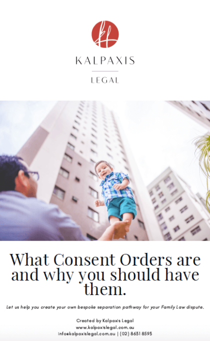 Consent Orders - What they are and why you should have them.